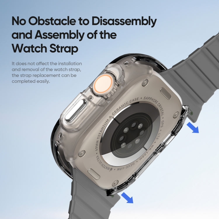 For Apple Watch Ultra 1 / 2 49mm DUX DUCIS Camo Series TPU Hybrid PC Watch Protective Case(Black) - free shipping - PMc TechLife - Order now!