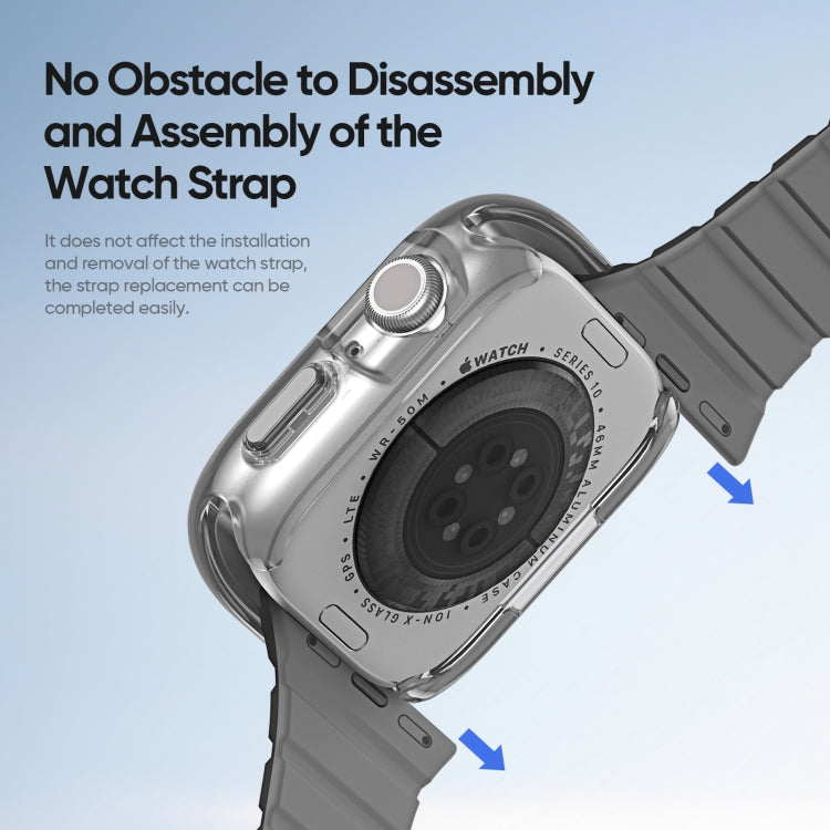 For Apple Watch Series 10 42mm DUX DUCIS Camo Series TPU Hybrid PC Watch Protective Case(Black) - free shipping - PMc TechLife - Order now!