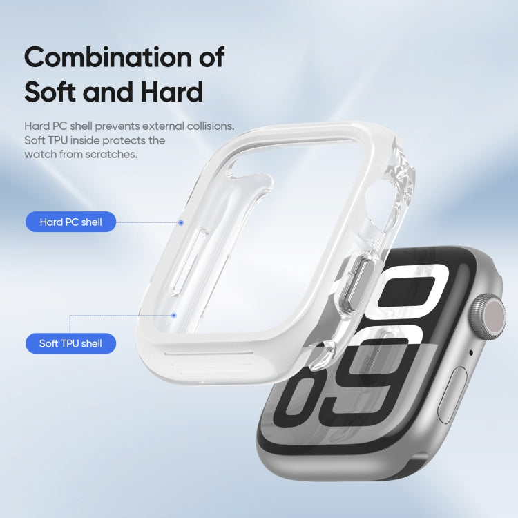 For Apple Watch Series 10 46mm DUX DUCIS Camo Series TPU Hybrid PC Watch Protective Case(White) - free shipping - PMc TechLife - Order now!