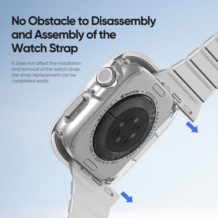 For Apple Watch Series 10 46mm DUX DUCIS Camo Series TPU Hybrid PC Watch Protective Case(White) - free shipping - PMc TechLife - Order now!