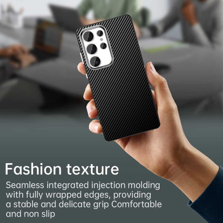 For Samsung Galaxy S25 Ultra 5G Carbon Fiber Series IMD Phone Case(Black) - Galaxy S25 Ultra 5G Cases by PMC Jewellery | Online Shopping South Africa | PMC Jewellery | Buy Now Pay Later Mobicred