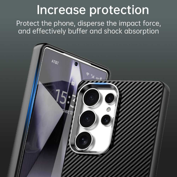 For Samsung Galaxy S25 Ultra 5G Carbon Fiber Series IMD Phone Case(Black) - Galaxy S25 Ultra 5G Cases by PMC Jewellery | Online Shopping South Africa | PMC Jewellery | Buy Now Pay Later Mobicred