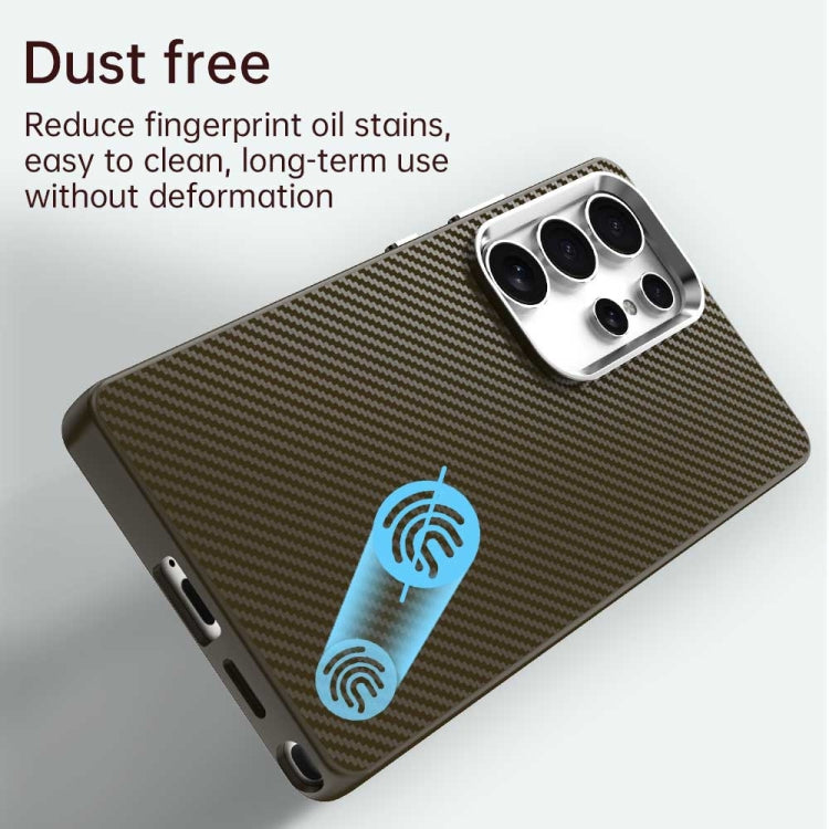 For Samsung Galaxy S25 Ultra 5G Carbon Fiber Series IMD Phone Case(Brown) - Galaxy S25 Ultra 5G Cases by PMC Jewellery | Online Shopping South Africa | PMC Jewellery | Buy Now Pay Later Mobicred