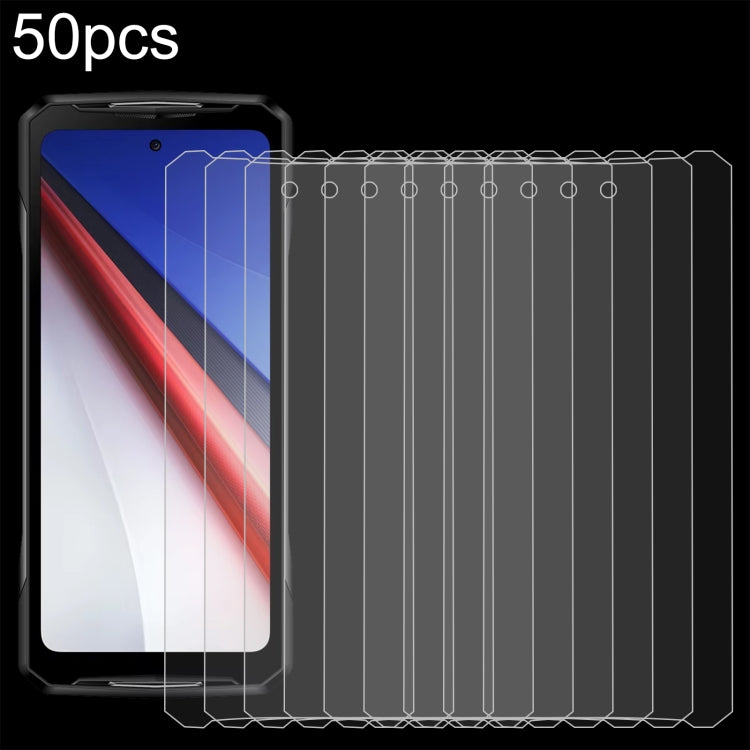 For Doogee V40 Pro 50pcs 3D 0.3mm Fine Hole High Aluminum Tempered Glass Film - For Doogee by PMC TechLife | Online Shopping South Africa | PMC TechLife | Buy Now Pay Later Mobicred