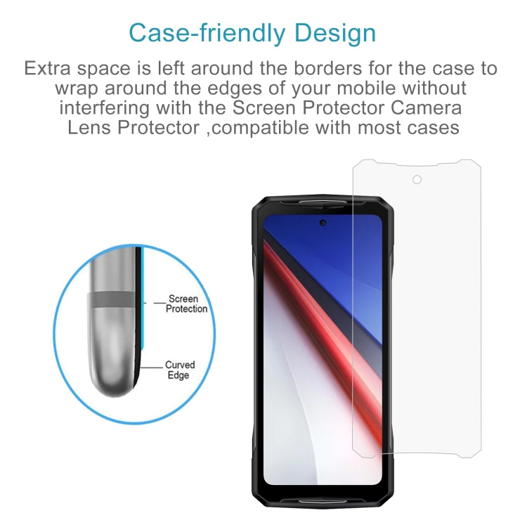 For Doogee V40 Pro 50pcs 3D 0.3mm Fine Hole High Aluminum Tempered Glass Film - For Doogee by PMC TechLife | Online Shopping South Africa | PMC TechLife | Buy Now Pay Later Mobicred
