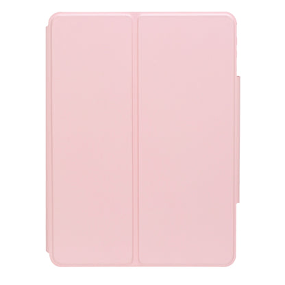 For iPad Pro 11 2024 L13-AS 360 Rotation Acrylic Transparent Bluetooth Keyboard Leather Case With Touch Control / Backlight(Pink) - For iPad Pro by PMC Jewellery | Online Shopping South Africa | PMC Jewellery | Buy Now Pay Later Mobicred