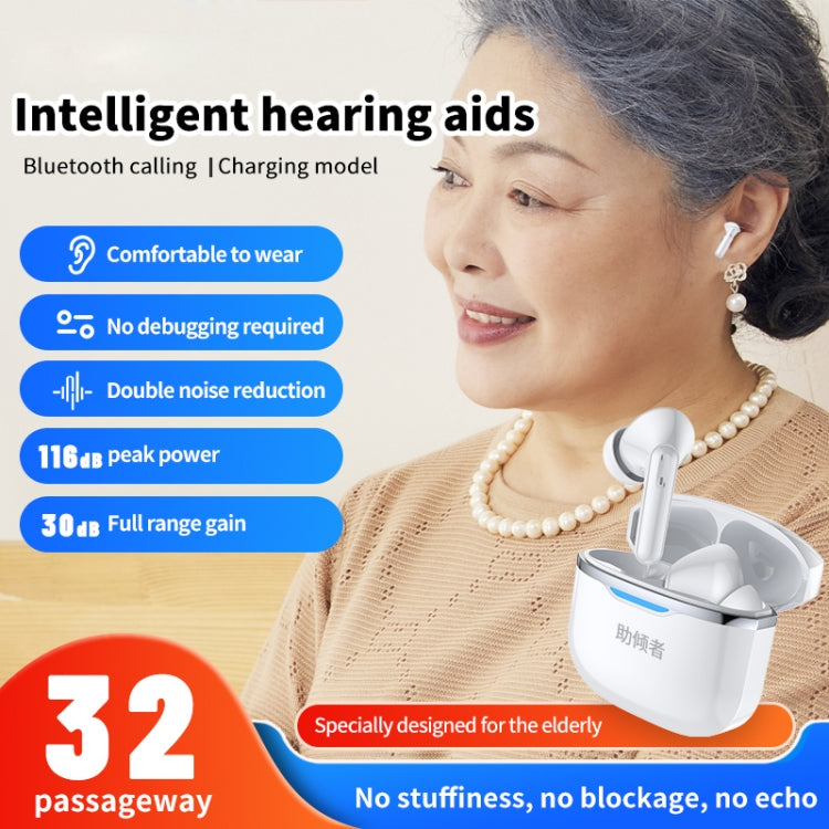 Bluetooth 5.3 In-ear AI Smart Recognition Hearing Aid(Black) - Hearing Aids by PMC Jewellery | Online Shopping South Africa | PMC Jewellery | Buy Now Pay Later Mobicred