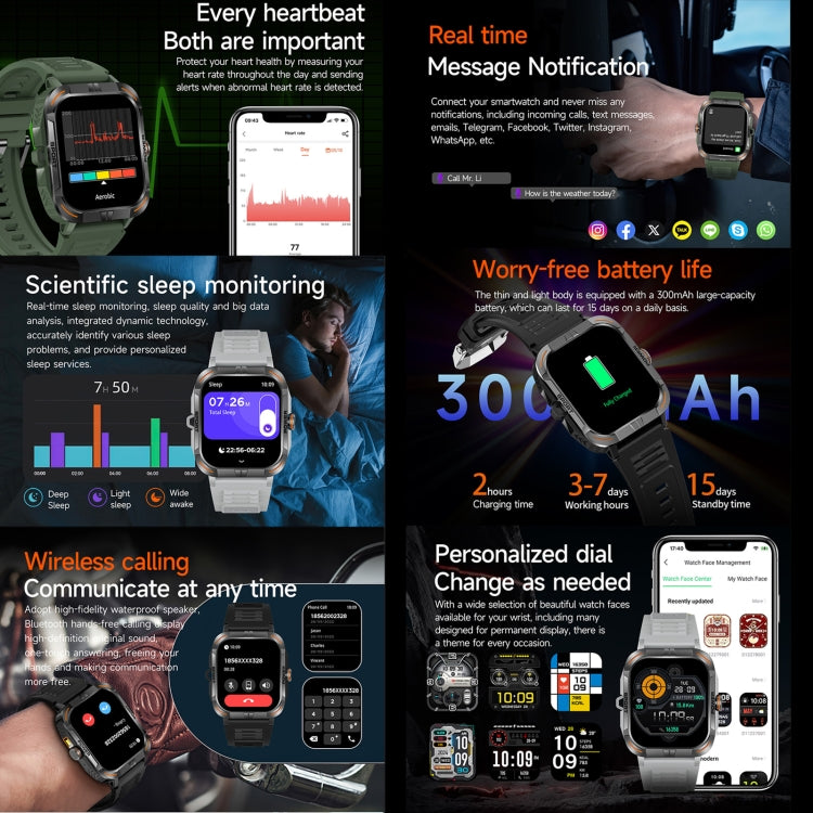 ZW69 1.97 inch AMOLED Outdoor Sports BT Call Smart Watch, Blood Oxygen / Heart Rate / Remote Photography / Sleep monitoring(Black) - Smart Wristbands by PMC TechLife | Online Shopping South Africa | PMC TechLife | Buy Now Pay Later Mobicred
