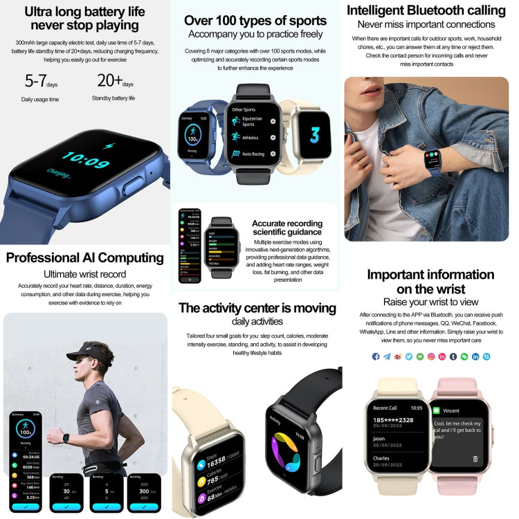 ZW36 1.83 inch BT Call Smart Watch, Blood oxygen / Blood Pressure / Heart Rate(Gold) - Smart Wristbands by PMC TechLife | Online Shopping South Africa | PMC TechLife | Buy Now Pay Later Mobicred