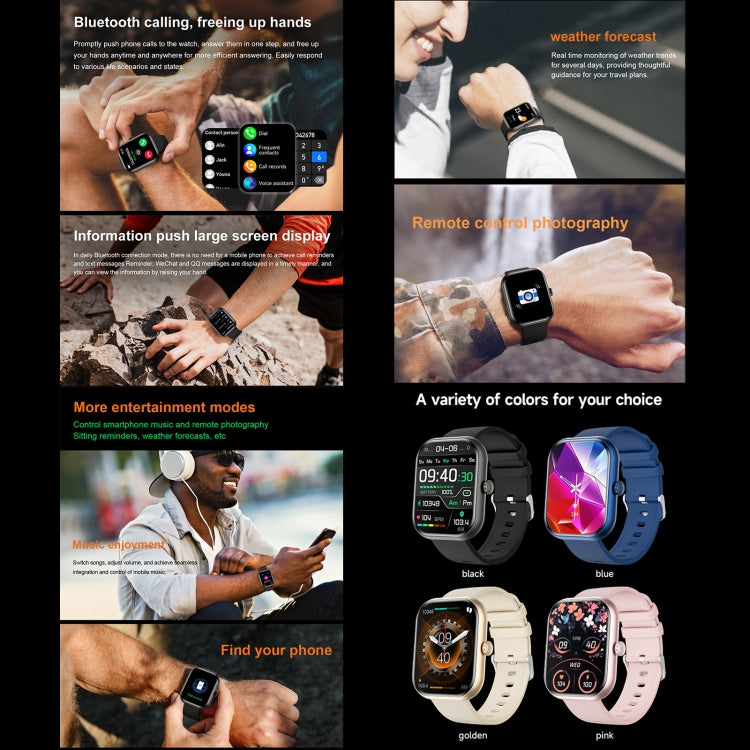 ZW65 2.01 inch Fitness Smart Watch, Blood Oxygen / Blood Pressure / Heart Rate(Black) - Smart Wristbands by PMC TechLife | Online Shopping South Africa | PMC TechLife | Buy Now Pay Later Mobicred