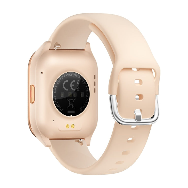 KT73S 1.85 inch Square Screen BT Call Smart Watch, Heart Rate / Blood Pressure / Blood Oxygen / Female Health / Sleep Monitoring(Gold) - Smart Wristbands by PMC TechLife | Online Shopping South Africa | PMC TechLife | Buy Now Pay Later Mobicred