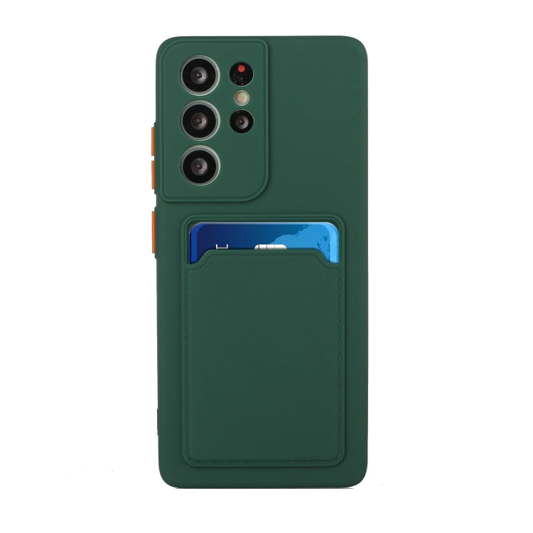 For Samsung Galaxy S25 Ultra 5G Card Slot Design Shockproof TPU Phone Case(Dark Green) - free shipping - PMC TechLife - Order now!