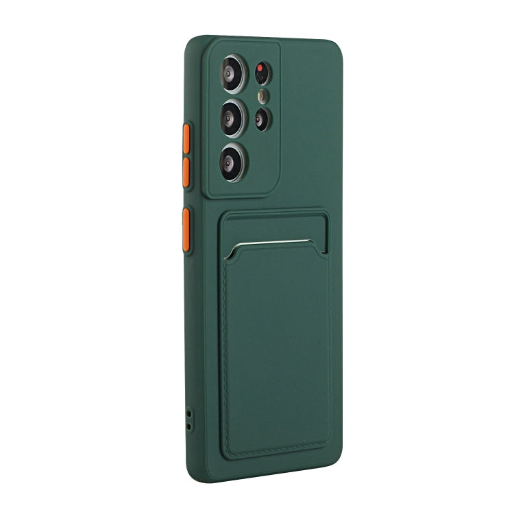 For Samsung Galaxy S25 Ultra 5G Card Slot Design Shockproof TPU Phone Case(Dark Green) - free shipping - PMC TechLife - Order now!
