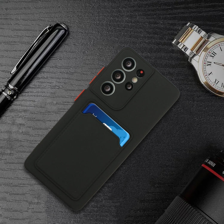 For Samsung Galaxy S25 Ultra 5G Card Slot Design Shockproof TPU Phone Case(Black) - Galaxy S25 Ultra 5G Cases by PMC TechLife | Online Shopping South Africa | PMC TechLife | Buy Now Pay Later Mobicred