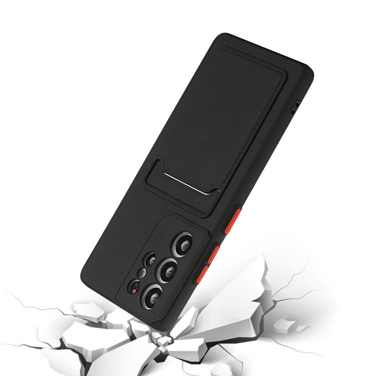 For Samsung Galaxy S25 Ultra 5G Card Slot Design Shockproof TPU Phone Case(Black) - Galaxy S25 Ultra 5G Cases by PMC TechLife | Online Shopping South Africa | PMC TechLife | Buy Now Pay Later Mobicred