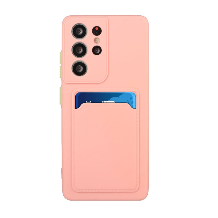 For Samsung Galaxy S25 Ultra 5G Card Slot Design Shockproof TPU Phone Case(Pink) - Galaxy S25 Ultra 5G Cases by PMC TechLife | Online Shopping South Africa | PMC TechLife | Buy Now Pay Later Mobicred