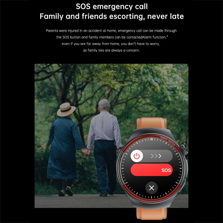 T82 1.43 inch Round Screen BT Call Smart Watch, Heart Rate / Blood Pressure / Blood Oxygen / Sleep / Blood Sugar / HRV / Metope / SOS, Strap:Silicone Black - Smart Wristbands by PMC TechLife | Online Shopping South Africa | PMC TechLife | Buy Now Pay Later Mobicred
