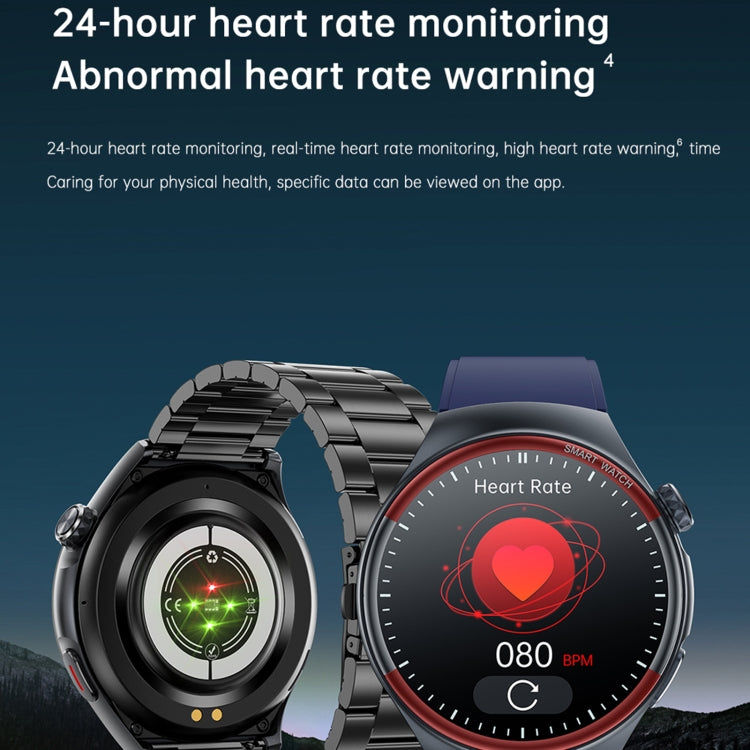 T82 1.43 inch Round Screen BT Call Smart Watch, Heart Rate / Blood Pressure / Blood Oxygen / Sleep / Blood Sugar / HRV / Metope / SOS, Strap:Silicone Red - Smart Wristbands by PMC TechLife | Online Shopping South Africa | PMC TechLife | Buy Now Pay Later Mobicred