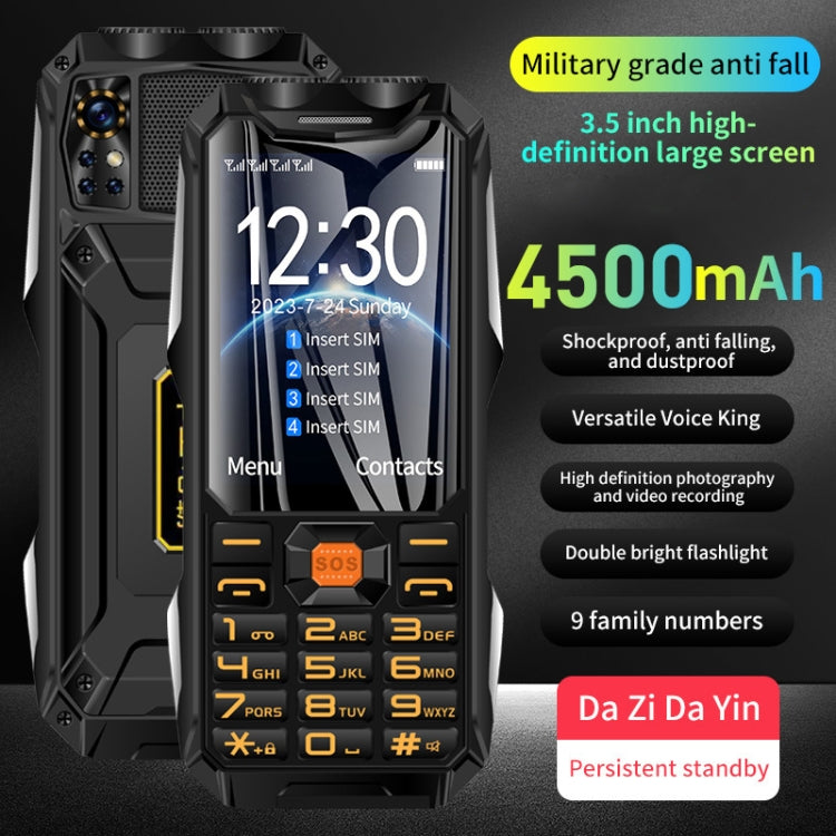 Q9-1 4G Elder Keypad Rugged Phone, 3.5 inch, 4500mAh, 21 Keys, SOS, FM, Network: 4G, Dual SIM(Black) - Others by PMC Jewellery | Online Shopping South Africa | PMC Jewellery | Buy Now Pay Later Mobicred