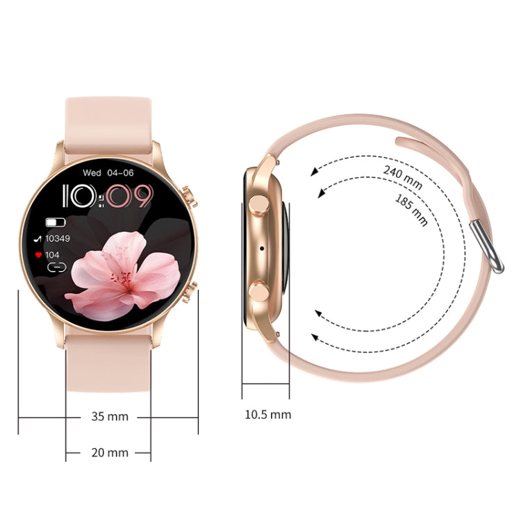 CY19 1.32 inch AMOLED Screen Silicone Strap Smart Watch, Blood Oxygen/Blood Pressure/Heart Rate(Starlight) - Smart Watches by PMC TechLife | Online Shopping South Africa | PMC TechLife | Buy Now Pay Later Mobicred