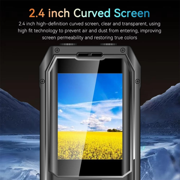 Q6000 Elder Keypad Phone, 2.4 inch, 6800mAh, Dual Flashlights, 21 Keys, SOS, FM, Dual SIM, GSM, Plug:US Plug(Black) - free shipping - PMC Jewellery - Order now!