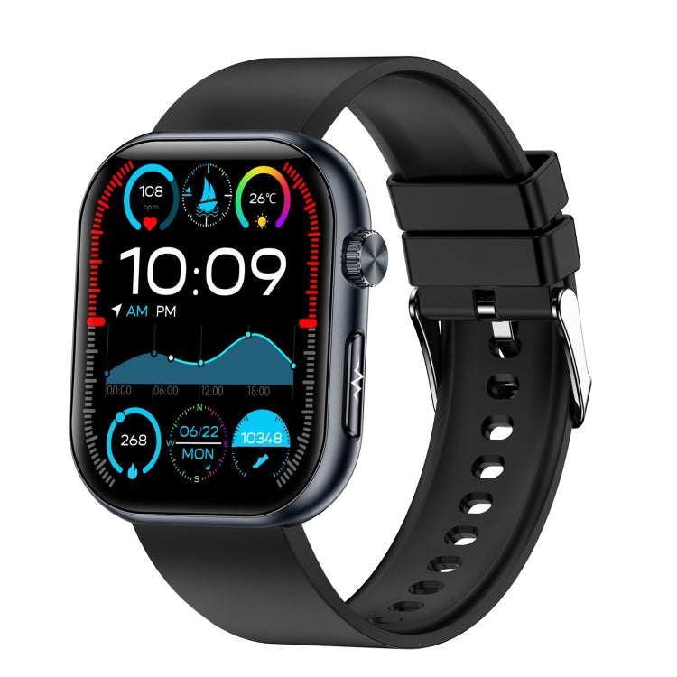 ET587 1.95 inch AMOLED Screen Smart Watch, ECG Electrocardiogram/Blood Sugar Monitoring(Black) - Smart Watches by PMC TechLife | Online Shopping South Africa | PMC TechLife | Buy Now Pay Later Mobicred