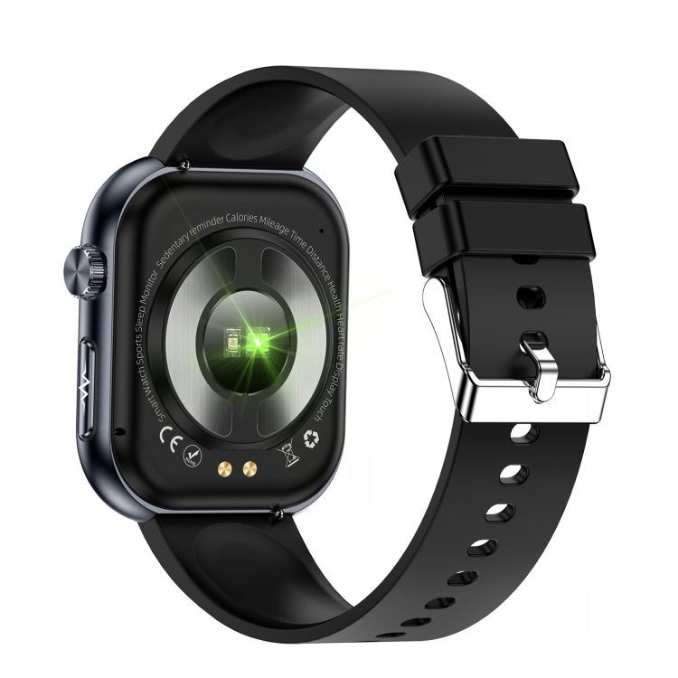 ET587 1.95 inch AMOLED Screen Smart Watch, ECG Electrocardiogram/Blood Sugar Monitoring(Black) - Smart Watches by PMC TechLife | Online Shopping South Africa | PMC TechLife | Buy Now Pay Later Mobicred
