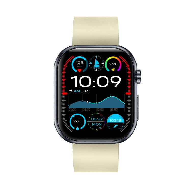 ET587 1.95 inch AMOLED Screen Smart Watch, ECG Electrocardiogram/Blood Sugar Monitoring(Yellow) - Smart Watches by PMC TechLife | Online Shopping South Africa | PMC TechLife | Buy Now Pay Later Mobicred