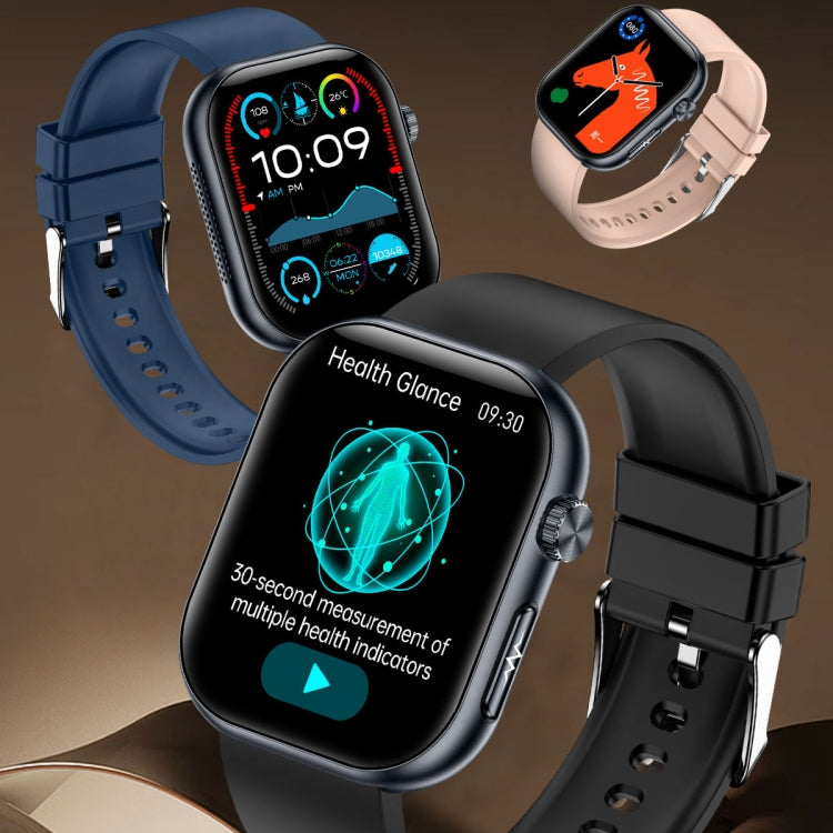 ET587 1.95 inch AMOLED Screen Smart Watch, ECG Electrocardiogram/Blood Sugar Monitoring(Grey) - Smart Watches by PMC TechLife | Online Shopping South Africa | PMC TechLife | Buy Now Pay Later Mobicred