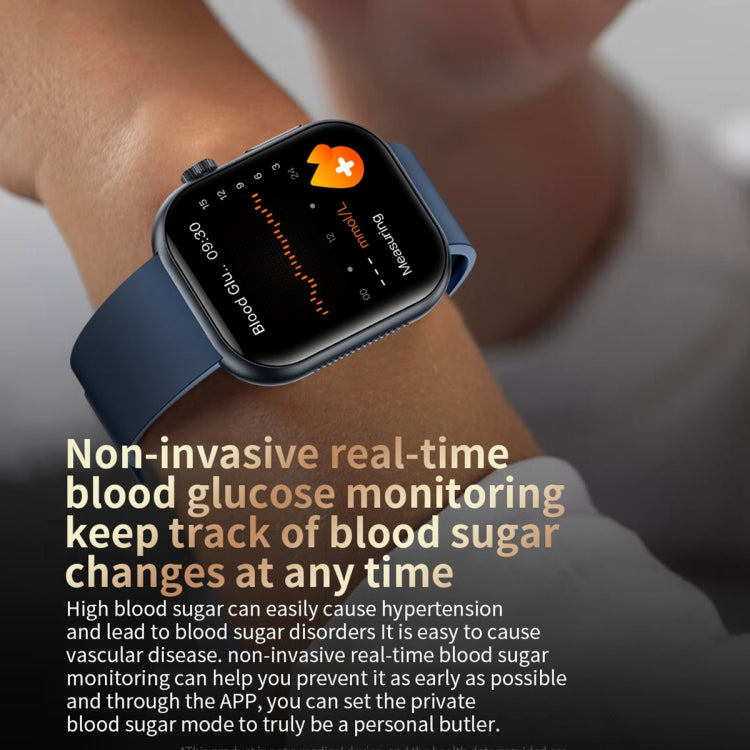 ET587 1.95 inch AMOLED Screen Smart Watch, ECG Electrocardiogram/Blood Sugar Monitoring(Grey) - Smart Watches by PMC TechLife | Online Shopping South Africa | PMC TechLife | Buy Now Pay Later Mobicred