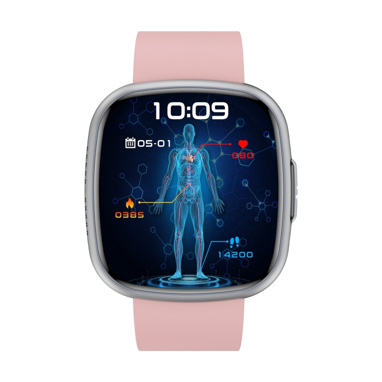 ET593 1.75 inch IPS Square Screen Smart Watch, ECG Electrocardiogram / Blood Sugar Monitoring(Pink) - Smart Watches by PMC TechLife | Online Shopping South Africa | PMC TechLife | Buy Now Pay Later Mobicred