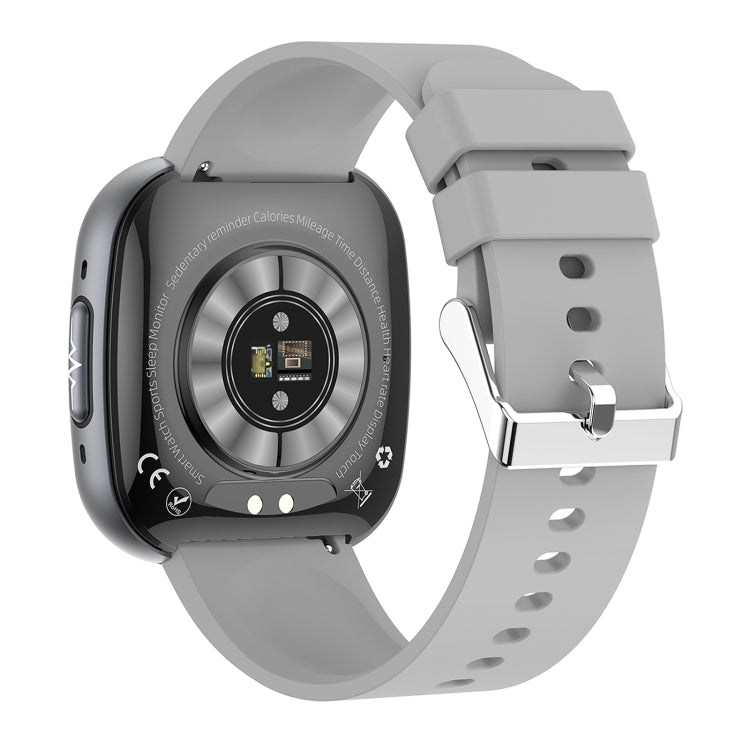 ET593 1.75 inch IPS Square Screen Smart Watch, ECG Electrocardiogram / Blood Sugar Monitoring(Grey) - Smart Watches by PMC TechLife | Online Shopping South Africa | PMC TechLife | Buy Now Pay Later Mobicred