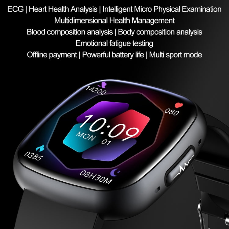 ET593 1.75 inch IPS Square Screen Smart Watch, ECG Electrocardiogram / Blood Sugar Monitoring(Pink) - Smart Watches by PMC TechLife | Online Shopping South Africa | PMC TechLife | Buy Now Pay Later Mobicred