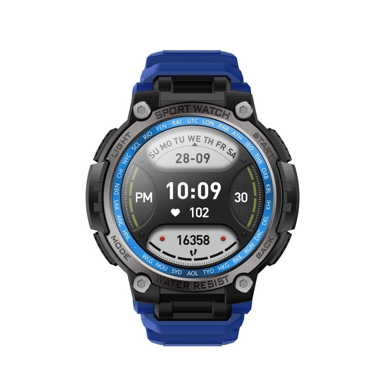 LC17 1.53 inch TFT Round Screen Sports Smart Watch, Heart Rate / Blood Oxygen / Blood Pressure(Blue) - Smart Watches by PMC TechLife | Online Shopping South Africa | PMC TechLife | Buy Now Pay Later Mobicred