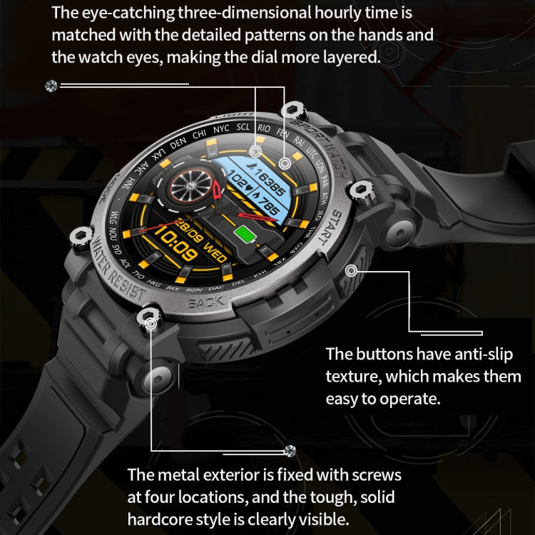 LC17 1.53 inch TFT Round Screen Sports Smart Watch, Heart Rate / Blood Oxygen / Blood Pressure(Blue) - Smart Watches by PMC TechLife | Online Shopping South Africa | PMC TechLife | Buy Now Pay Later Mobicred