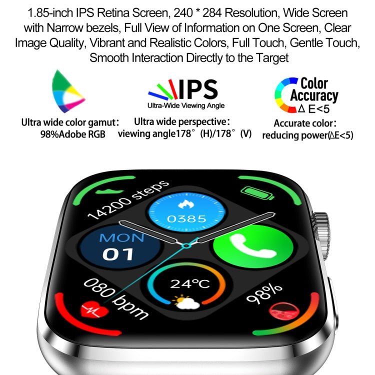T92 1.81 inch IPS Square Screen Smart Watch, Heart Rate / Blood Oxygen / Blood Pressure(Yellow) - Smart Watches by PMC TechLife | Online Shopping South Africa | PMC TechLife | Buy Now Pay Later Mobicred