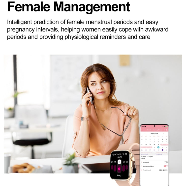 T92 1.81 inch IPS Square Screen Smart Watch, Heart Rate / Blood Oxygen / Blood Pressure(Pink) - Smart Watches by PMC TechLife | Online Shopping South Africa | PMC TechLife | Buy Now Pay Later Mobicred