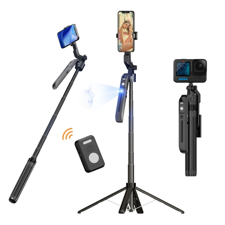 FUNSNAP A6 360 Degree Al Gimbal Selfie Stick Smart Face Tracking Integrated Tripod(Black) - Selfie Sticks by FUNSNAP | Online Shopping South Africa | PMC TechLife | Buy Now Pay Later Mobicred