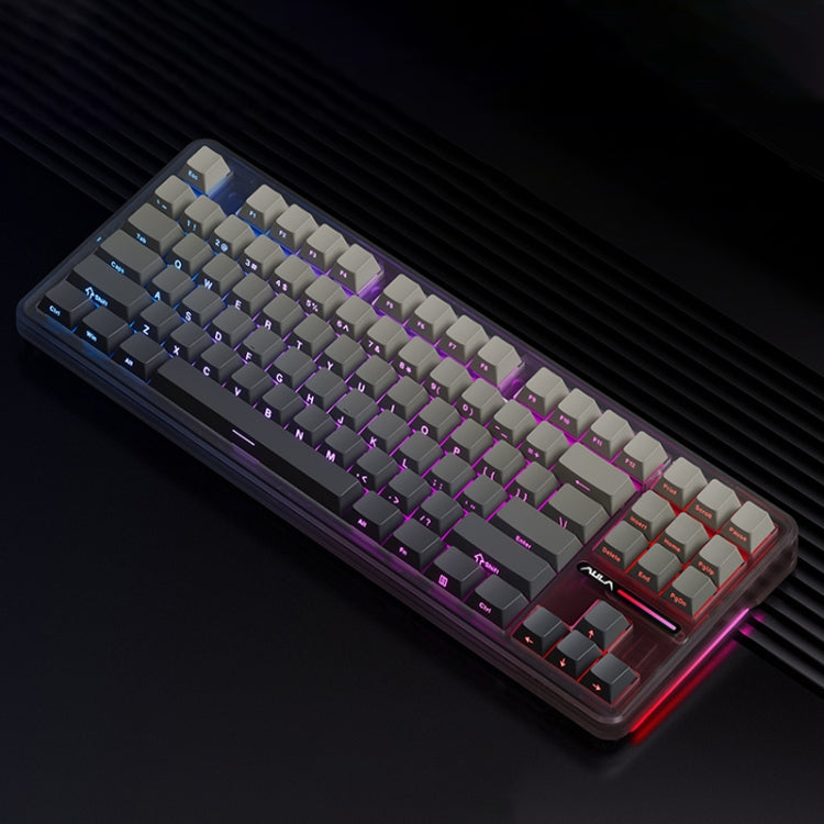AULA F87 Pro 87 Keys Wired/2.4G/Bluetooth Three Model Customized RGB Mechanical Keyboard(Ash Wood Shaft V4) - free shipping - PMC TechLife - Order now!