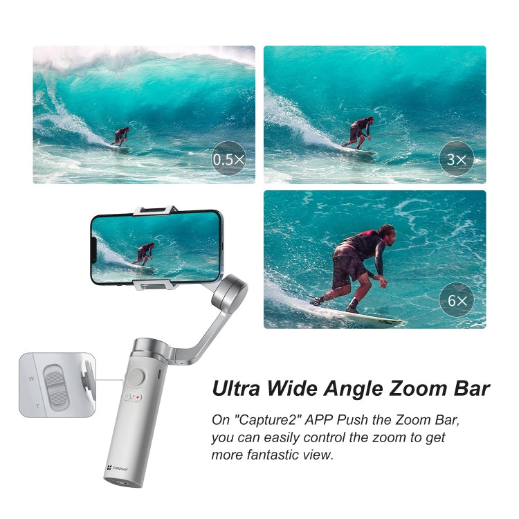 FUNSNAP Capture �� Aluminum Alloy Arm 3-Axis Handheld Phone Gimbal, Combo Version(Grey) - free shipping - PMC TechLife - Order now!