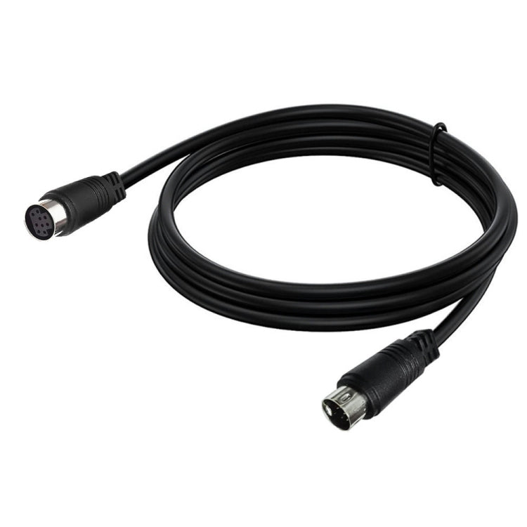 90 Degree mini DIN 9 Pin Male to Female TV Box Adapter Cable, Length:3m(Black) - Others by PMC TechLife | Online Shopping South Africa | PMC TechLife | Buy Now Pay Later Mobicred