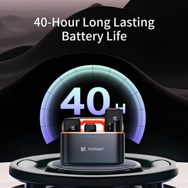 FUNSNAP S6 Lavalier Wireless Microphone, Type-C RX + 1 TX - Microphone by FUNSNAP | Online Shopping South Africa | PMC TechLife | Buy Now Pay Later Mobicred