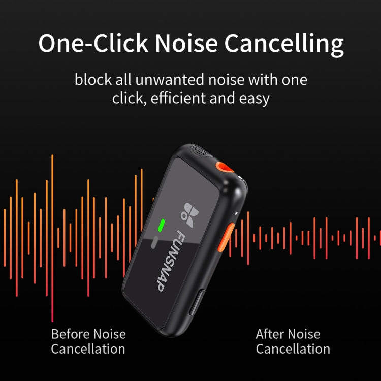 FUNSNAP S6 Lavalier Wireless Microphone, Type-C RX + 1 TX - Microphone by FUNSNAP | Online Shopping South Africa | PMC TechLife | Buy Now Pay Later Mobicred