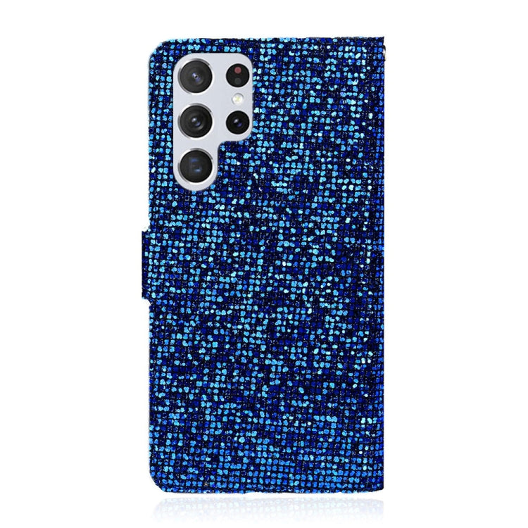 For Samsung Galaxy S25 Ultra 5G Glitter Powder Filp Leather Phone Case(Blue) - Galaxy S25 Ultra 5G Cases by PMC Jewellery | Online Shopping South Africa | PMC Jewellery | Buy Now Pay Later Mobicred