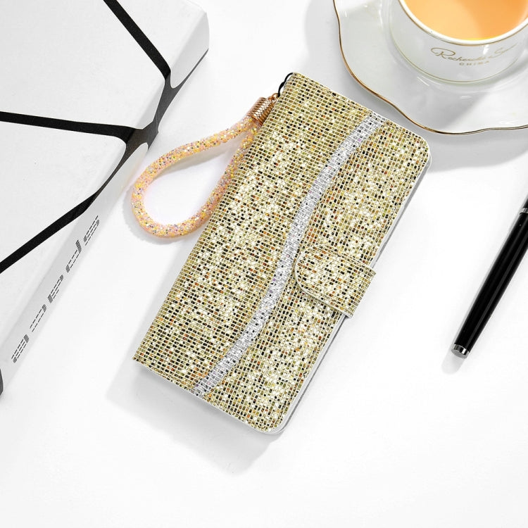 For Samsung Galaxy S25 Ultra 5G Glitter Powder Filp Leather Phone Case(Gold) - Galaxy S25 Ultra 5G Cases by PMC Jewellery | Online Shopping South Africa | PMC Jewellery | Buy Now Pay Later Mobicred