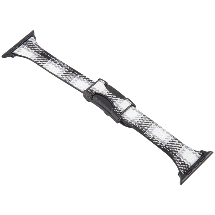 For Apple Watch 46mm / 49mm / 45mm / 44mm Slim Magnetic Buckle Napped Fabric Leather Watch Band(Grey) - Watch Bands by PMC TechLife | Online Shopping South Africa | PMC TechLife | Buy Now Pay Later Mobicred