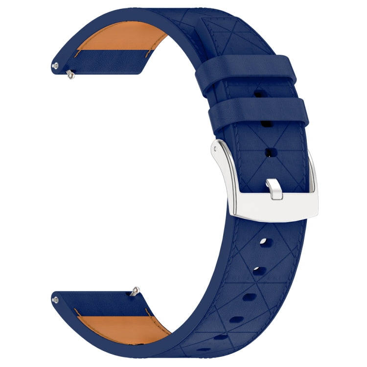 For Huawei Watch GT 5 / GT 5 Pro 46mm Square 22mm Leather Watch Band(Blue) - free shipping - PMc TechLife - Order now!