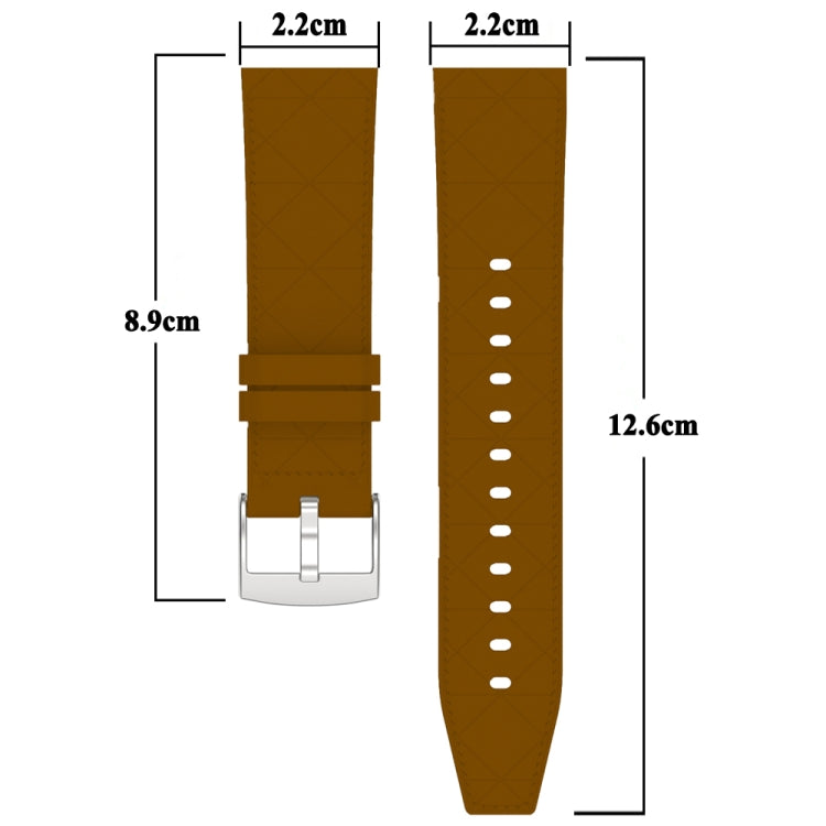 For Huawei Watch GT 5 / GT 5 Pro 46mm Square 22mm Leather Watch Band(Blue) - free shipping - PMc TechLife - Order now!