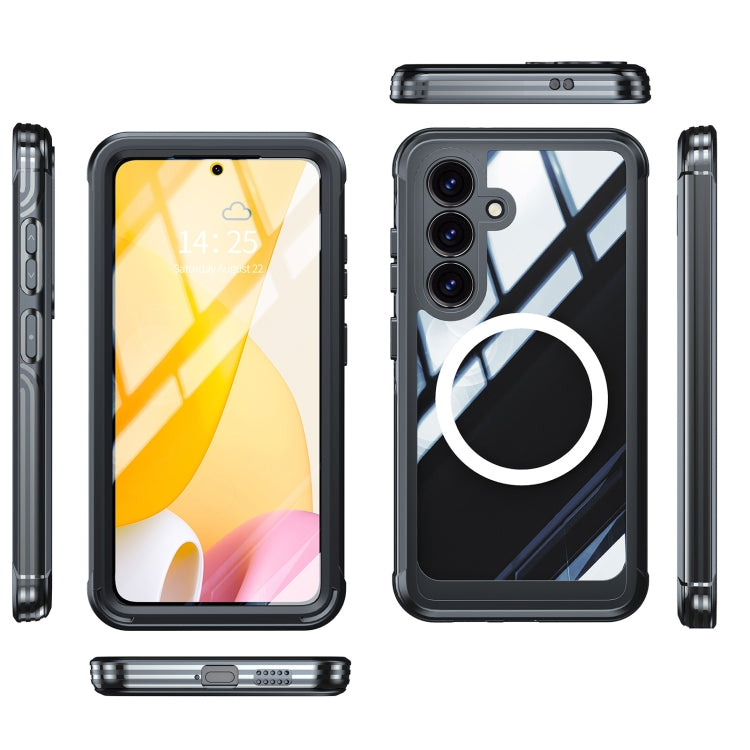 For Samsung Galaxy S25 5G RedPepper Tempered Glass MagSafe Phone Case(Black) - Galaxy S25 5G Cases by RedPepper | Online Shopping South Africa | PMC Jewellery | Buy Now Pay Later Mobicred