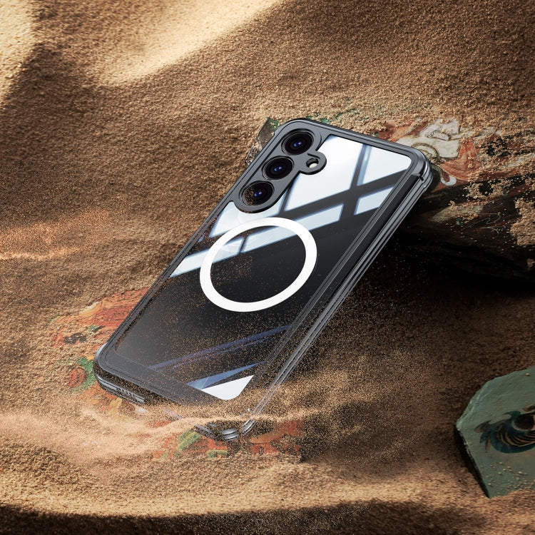 For Samsung Galaxy S25 Ultra 5G Tempered Glass MagSafe Phone Case(Purple) - Galaxy S25 Ultra 5G Cases by PMC Jewellery | Online Shopping South Africa | PMC Jewellery | Buy Now Pay Later Mobicred